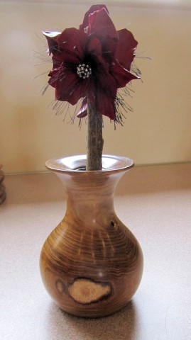 Flower vase with glass insert by Keith Leonard
